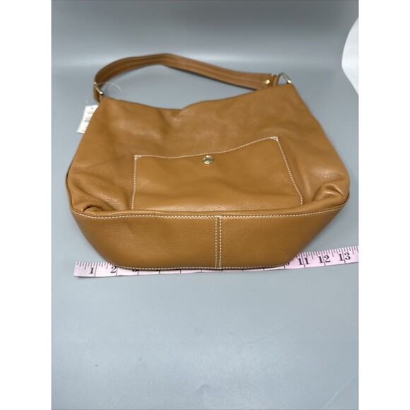 Talbots leather hand bag COGNAC brown NWT - Picture 4 of 6